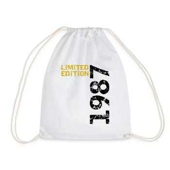 1987 édition limitée anniversaire cadeau femme mari - Sac de sport léger - blanc - Devant