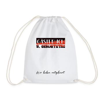 9e anniversaire cadeau filles garçons livre d’or - Sac de sport léger - blanc - Devant