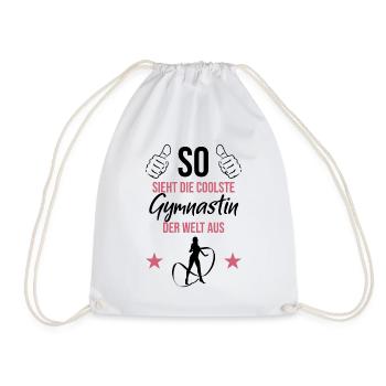 Gymnast Elite - The Coolest - Drawstring Bag - white - Front