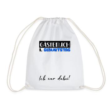 1er Cadeau D’anniversaire Garçons Livre D’or Hommes - Sac de sport léger - blanc - Devant