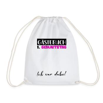 1er Cadeau D’anniversaire Filles Livre D’or Femmes - Sac de sport léger - blanc - Devant