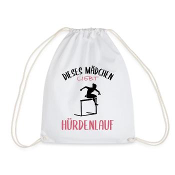 Hürdenlauf-Liebe - Mädchenpower - Turnbeutel - Weiß - Vorne