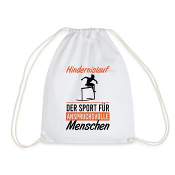 Elite Obstacle Course - Only for the Best - Drawstring Bag - white - Front