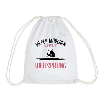 Long Jump Love - Drawstring Bag - white - Front