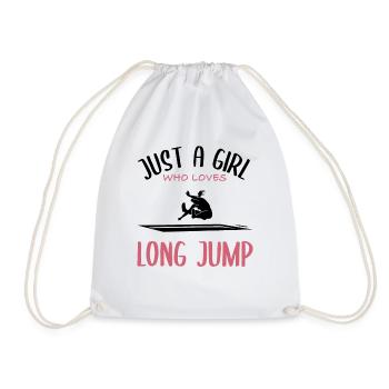 Long Jump Love - Drawstring Bag - white - Front