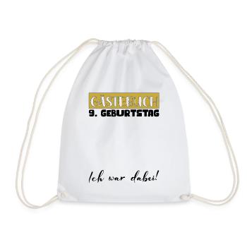9e anniversaire cadeau filles garçons livre d’or - Sac de sport léger - blanc - Devant