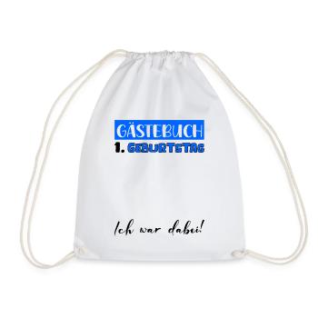 Livre d’or Décoration Hommes Garçons 1er Anniversaire T-shirt - Sac de sport léger - blanc - Devant