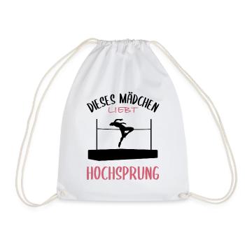Fille Aime La Passion Du Saut En Hauteur - Sac de sport léger - blanc - Devant