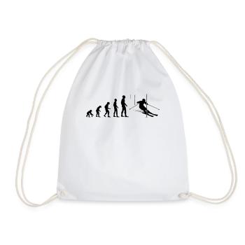 Pisten-Evolution Geschenk - Turnbeutel - Weiß - Vorne