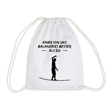 Balance Master - One Level Above the Rest - Drawstring Bag - white - Front