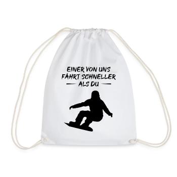 Fast Boarder - Cadeau - Sac de sport léger - blanc - Devant