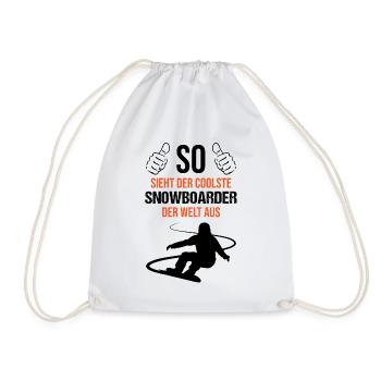 Les meilleurs snowboarders – les meilleurs du monde - Sac de sport léger - blanc - Devant