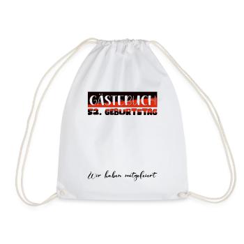 Livre d'or pour femmes et hommes, cadeau de 52e anniversaire, décoration - Sac de sport léger - blanc - Devant