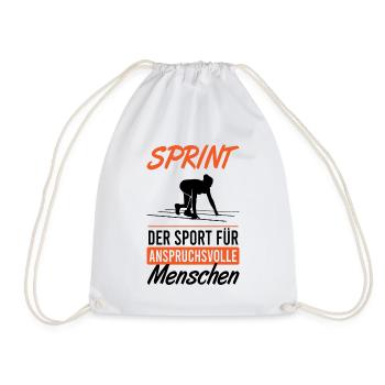 Design de sprint sophistiqué – pour le coureur - Sac de sport léger - blanc - Devant