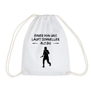 Fast Runner Challenge - Drawstring Bag - white - Front