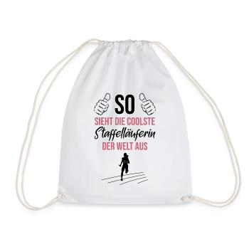 Meilleur coureur du monde - Cool et imbattable - Sac de sport léger - blanc - Devant