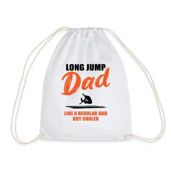 Coolster Weitsprung Papa Ever Geschenk - Turnbeutel - Weiß - Vorne