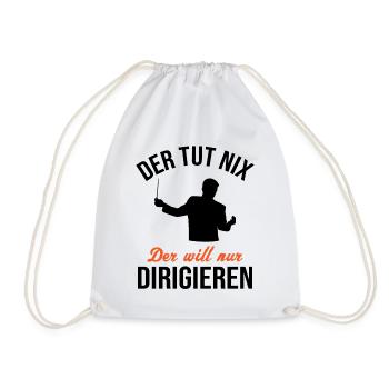 Harmless Conductor - Funny Gift - Drawstring Bag - white - Front