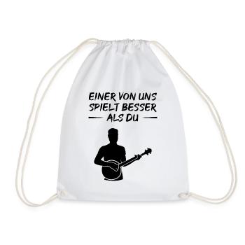 Banjo-Herausforderung - Besser als du Geschenk - Turnbeutel - Weiß - Vorne
