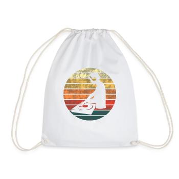 Sunset Decks - Gift for the Sunset DJ - Drawstring Bag - white - Front