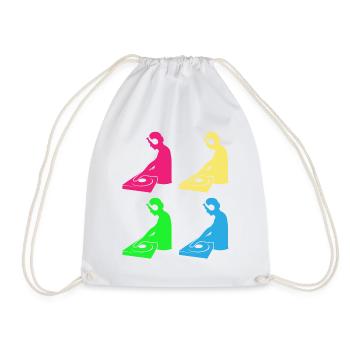 Color Mix Masters - Gift for Colorful DJs - Drawstring Bag - white - Front