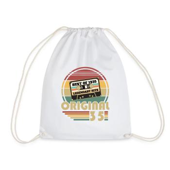 Original 1935 Vintage Retro Anniversary Gift - Drawstring Bag - white - Front