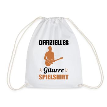 Chemise cadeau officielle du jeu de guitariste - Sac de sport léger - blanc - Devant