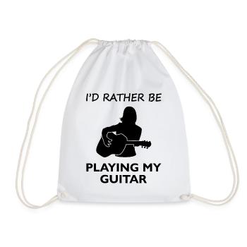 Plutôt jouer de la guitare - Gift Choice - Sac de sport léger - blanc - Devant