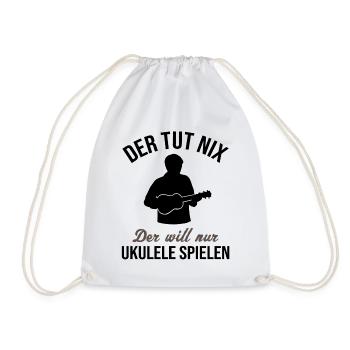 Innocent joueur de ukulélé cadeau amusant - Sac de sport léger - blanc - Devant
