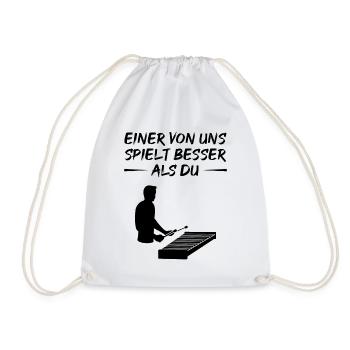 Xylophon-Champion Herausforderer Geschenk - Turnbeutel - Weiß - Vorne