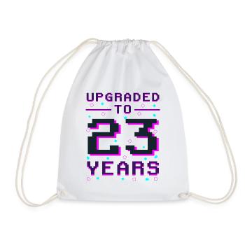 Epic Level 23 - Gamer Vintage Style - Turnbeutel - Weiß - Vorne