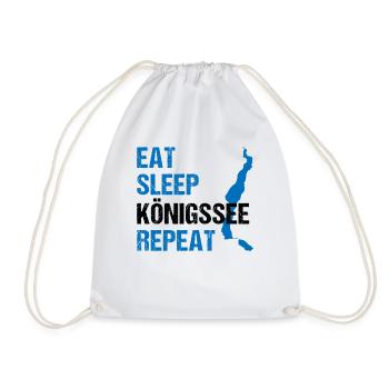 Königssee Routine - Manger, dormir, expérimenter - Sac de sport léger - blanc - Devant