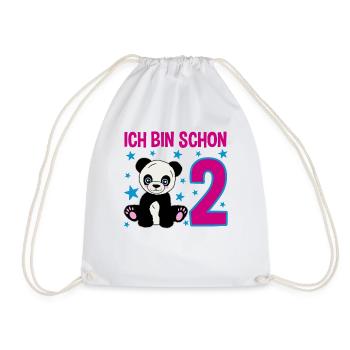 Panda Miracle - Deux ans de bonheur - Sac de sport léger - blanc - Devant