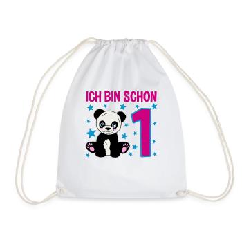 Panda Darling – 1 an de pure joie - Sac de sport léger - blanc - Devant