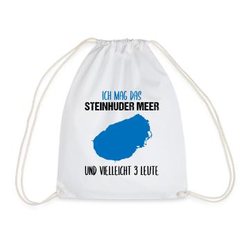 Steinhuder Meer & 3 personnes - Sac de sport léger - blanc - Devant