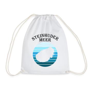 Steinhuder Meer Wellenspiel Reflexion - Turnbeutel - Weiß - Vorne