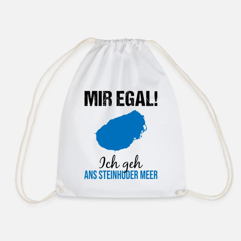 Egal Ich Geh Steinhuder Meer - Geschenk - Turnbeutel - Weiß