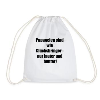 Colorful Bird Gift - Drawstring Bag - white - Front
