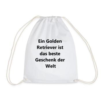 Cadeau personnalisé pour les amoureux des chiens - Sac de sport léger - blanc - Devant