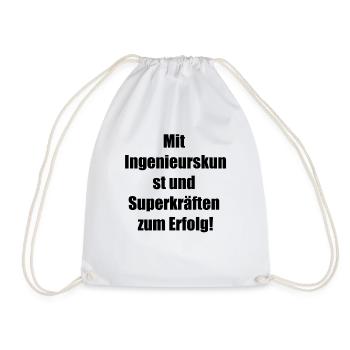 Superhelden Ingenieur - Turnbeutel - Weiß - Vorne