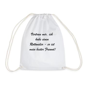 Cadeau Rotti familier - Sac de sport léger - blanc - Devant
