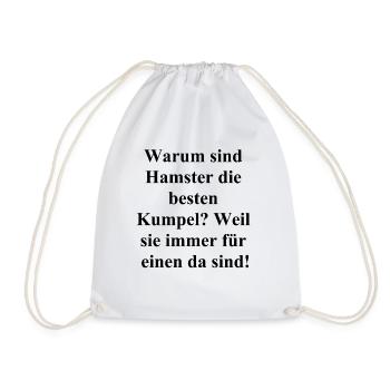 Dankbarkeitsgeschenk für den besten Kumpel - Turnbeutel - Weiß - Vorne