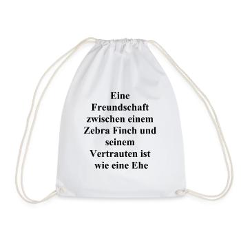 Personalisiertes Geschenk für Tierliebhaber - Turnbeutel - Weiß - Vorne