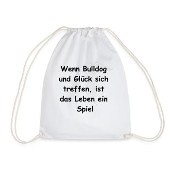 Glücksbulle Geschenk - Turnbeutel - Weiß - Vorne
