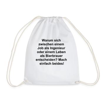 Ingenieurs-Geschenk - Turnbeutel - Weiß - Vorne