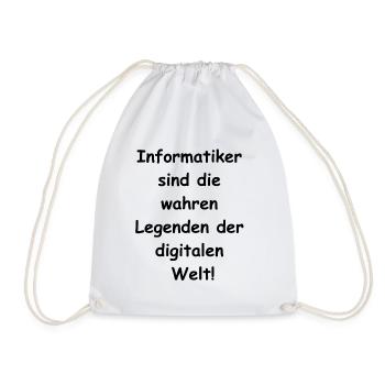 Cadeau d’informaticien - Sac de sport léger - blanc - Devant
