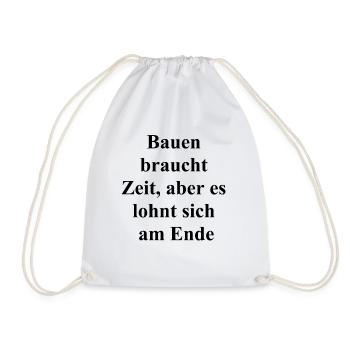 Cadeau pour les travailleurs de la construction - Sac de sport léger - blanc - Devant