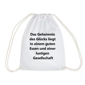 Cookbook Gift Set - Drawstring Bag - white - Front