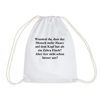 Hairy Fun Gift - Drawstring Bag - white - Front