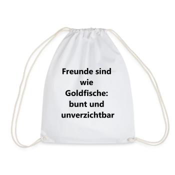 Bunter Flossentanz - Turnbeutel - Weiß - Vorne